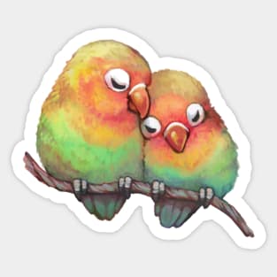 Lovebirds Sticker